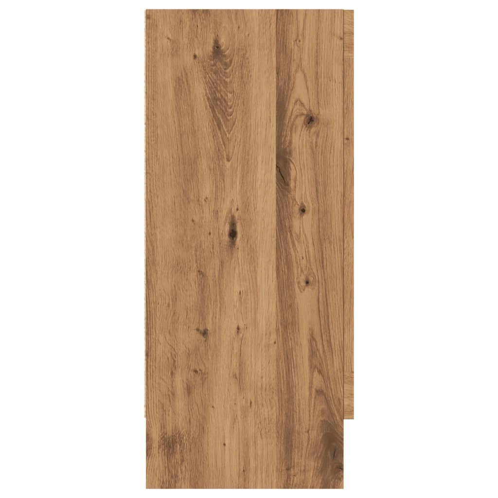 Buffet credenza cassettiera mobiletto mobile contenitore organizer per cucina soggiorno salotto fatto a mano 120 x 30,5 x 70 cm legno ingegnerizzato marrone 02_0030809