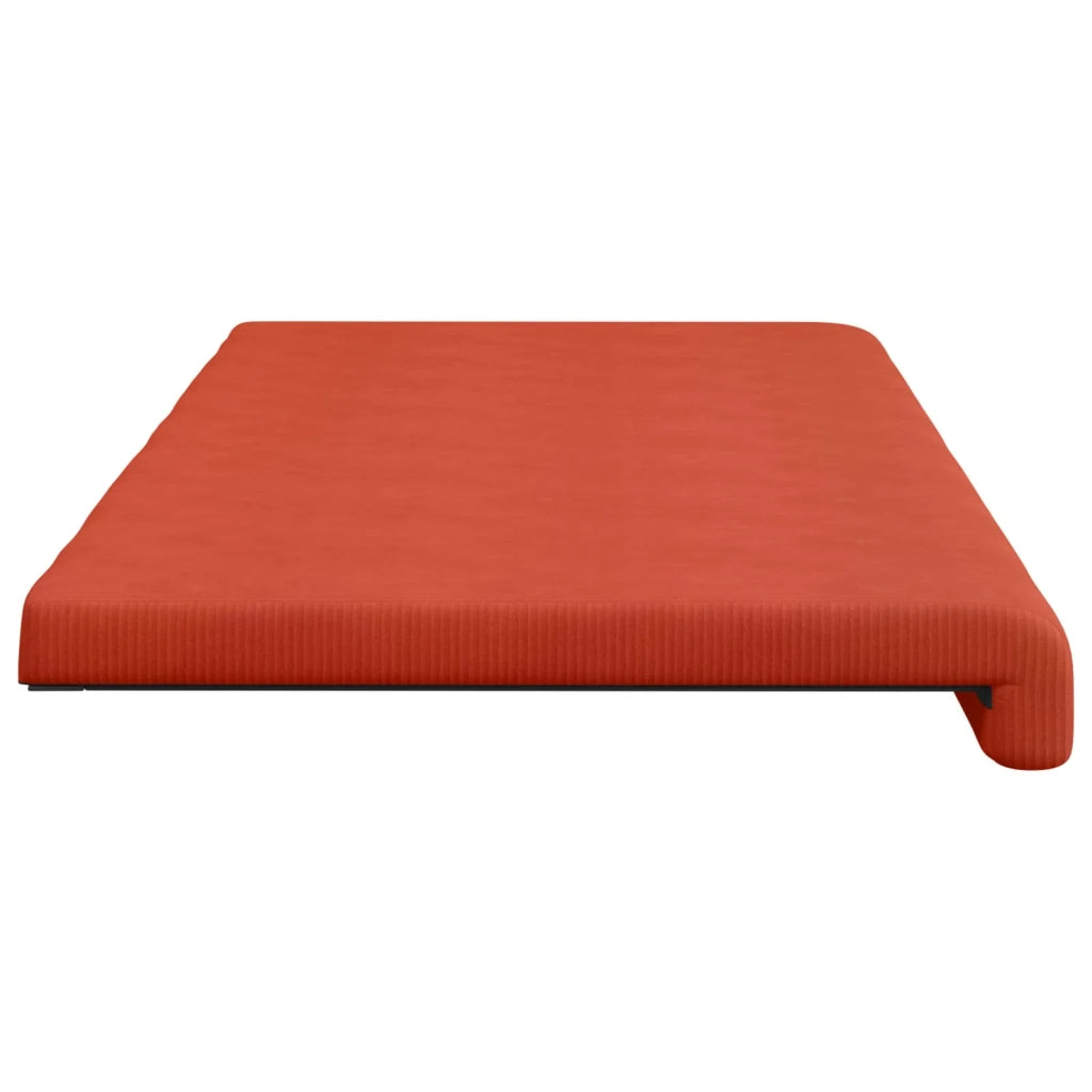 Cuscino per panchina corduroy Rosso Arancio Profondità 35 cm 42043372