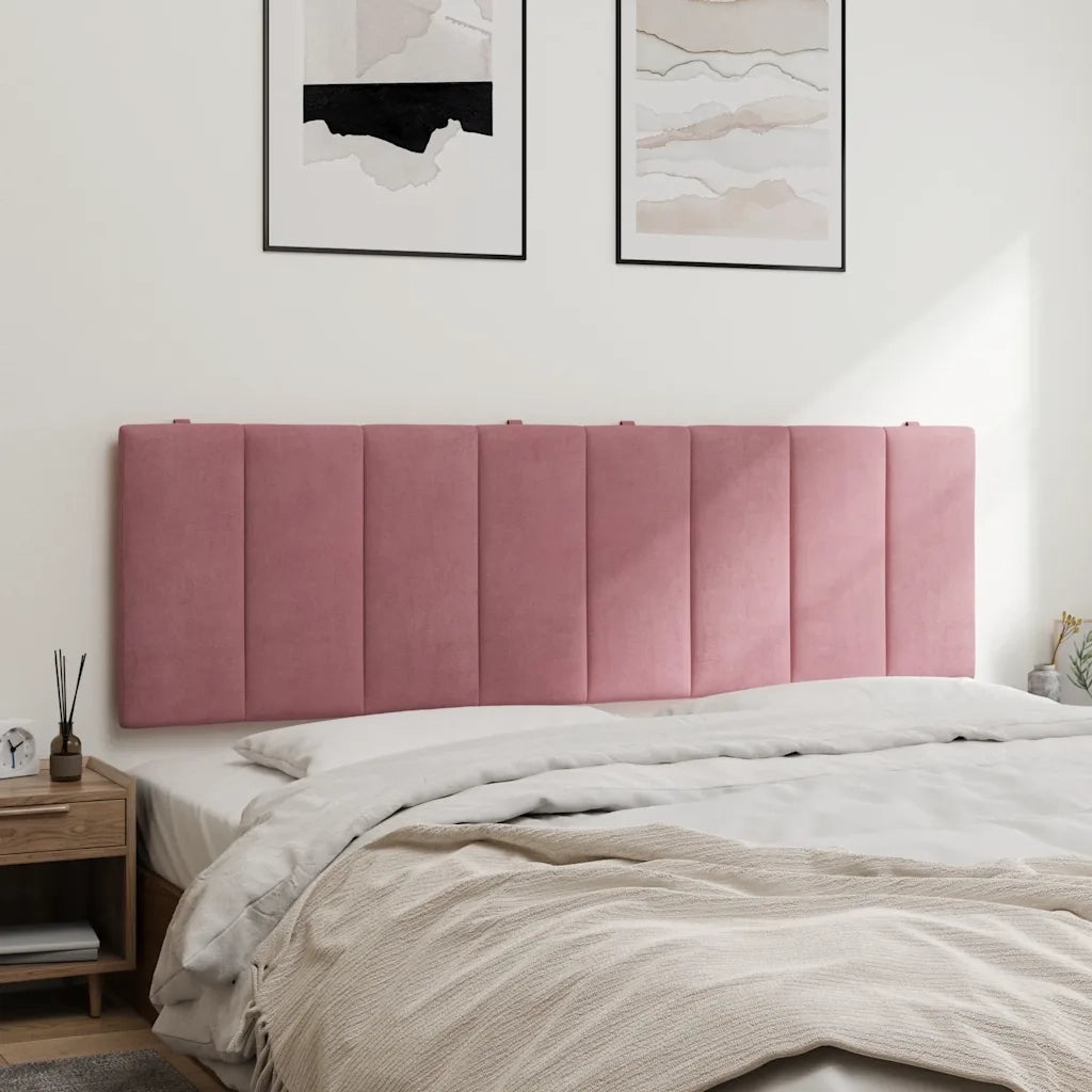 Cuscino Testiera Rosa 160 cm in Velluto