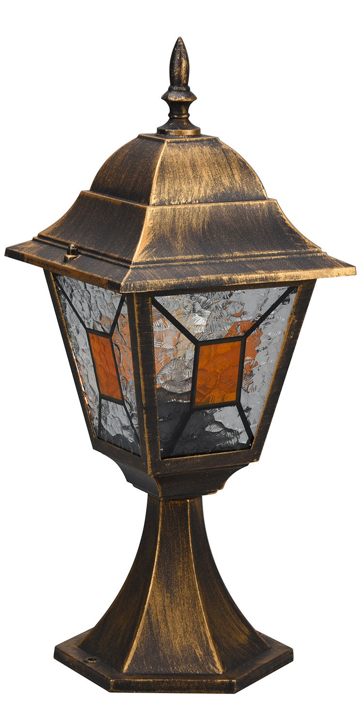 Lampada Palo da Esterno Attacco E27 in Alluminio Ruggine