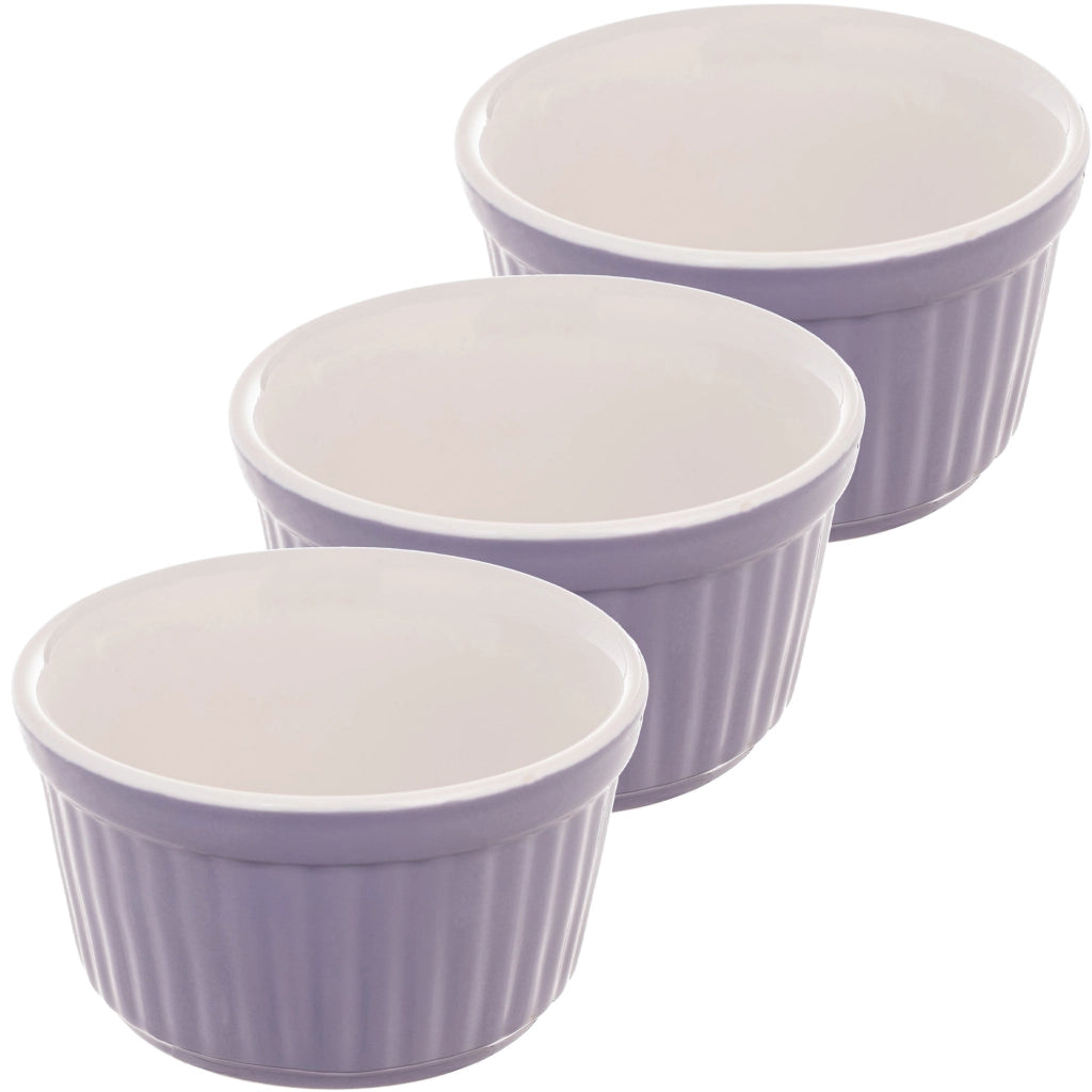 KADAX Set di 3 ciotole da forno per zuppiere, resistenti al forno, diametro 9 cm, capacità 150 ml.