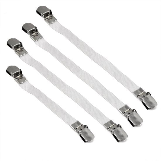 Accessori per la pulizia - Clip per coprire la striscia di pulizia elastica x 4 - Fissano saldamente con la sega - Utile accessorio per la manutenzione
