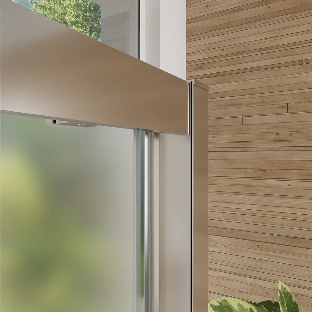 Box doccia 3 lati 80x140x80 cm con porta scorrevole e vetro temperato 6mm opaco | Ustica