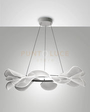 SYLVIE LAMPADARIO A SOSPENSIONE BIANCA D.72CM DIMMERABILE A LED 3000K - 40W - 5500 lm IP20 SMART C/ACC