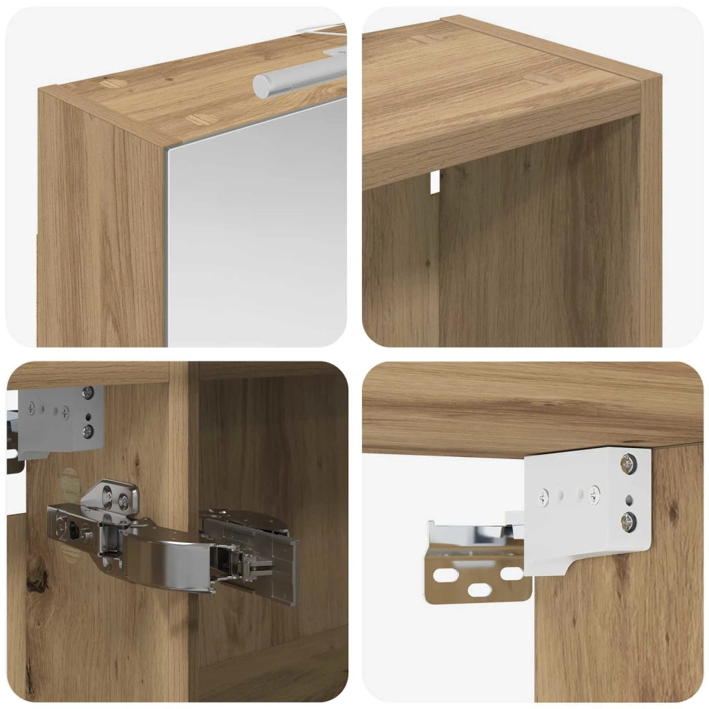 Set di Armadi da Bagno con lo scaffale 3 pcs 130 x 14,5 x 70 cm 3403775