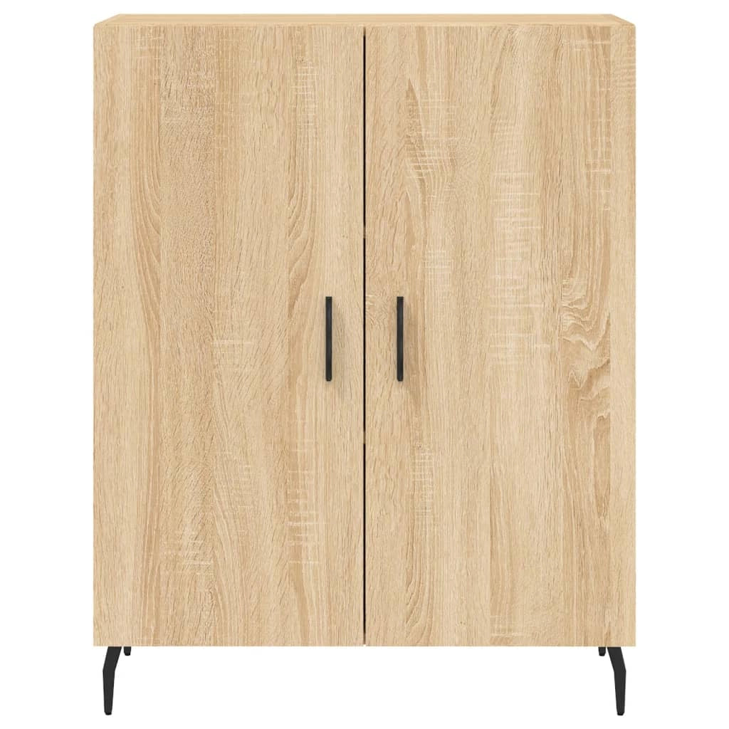 Buffet credenza cassettiera armadio mobile contenitore organizer cucina soggiorno salotto rovere Sonoma alto 69,5 x 34 x 180 cm legno ingegnerizzato marrone 02_0034130
