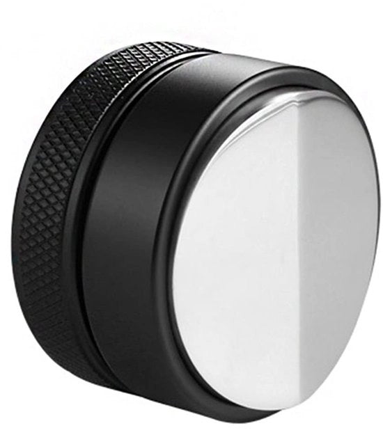 Tamponatore di caffè a 58mm - Strumento per la pressione delle capsule di caffè - Acciaio inossidabile - Nero - Manuale - Ideale per Baristi - Accessorio per caffè