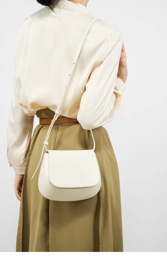 Borsa tote da donna in vera pelle bianca