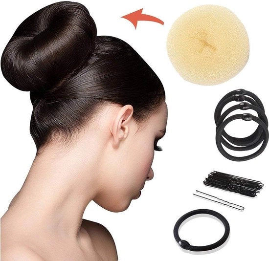 Set di spazzole per le trecce - Rotoli per capelli - Belle trecce senza calore - Rotoli adesivi