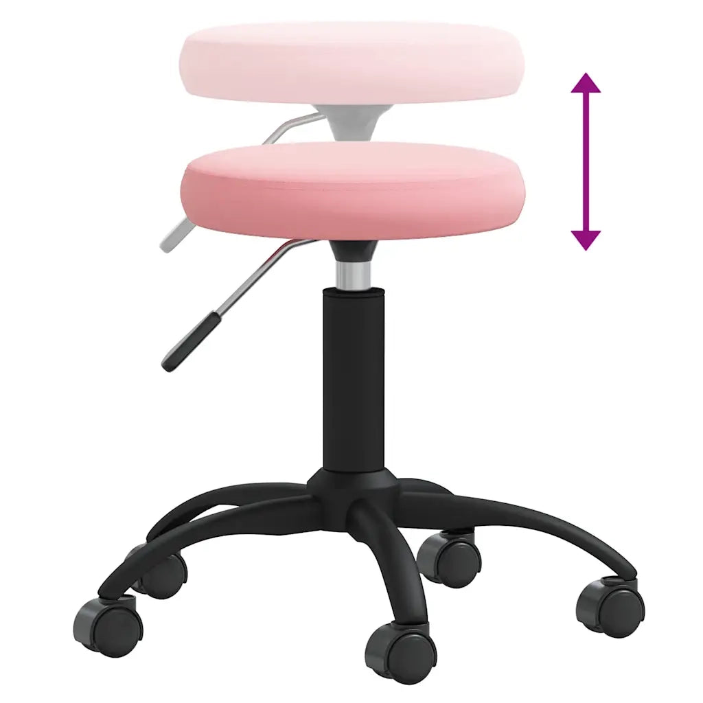 Sgabello da Massaggio in Velluto Rosa 3085743