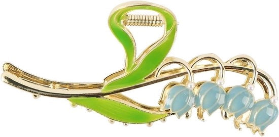 Accessori per styling capelli - Lelietje-van-dalen - Spille per capelli - Metalliche - Accessori per capelli per capelli spessi e sottili - Colore azzurino chiaro