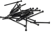 Set di viti a doppio fine in acciaio al carbonio lamellare nero - Larghezze 4-50 mm - Alta resistenza - Accessorio per attrezzi di riparazione - Viti a doppio fine