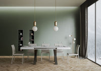 Tavolo Allungabile 160-420x90x77 cm Traffic Bianco Frassino