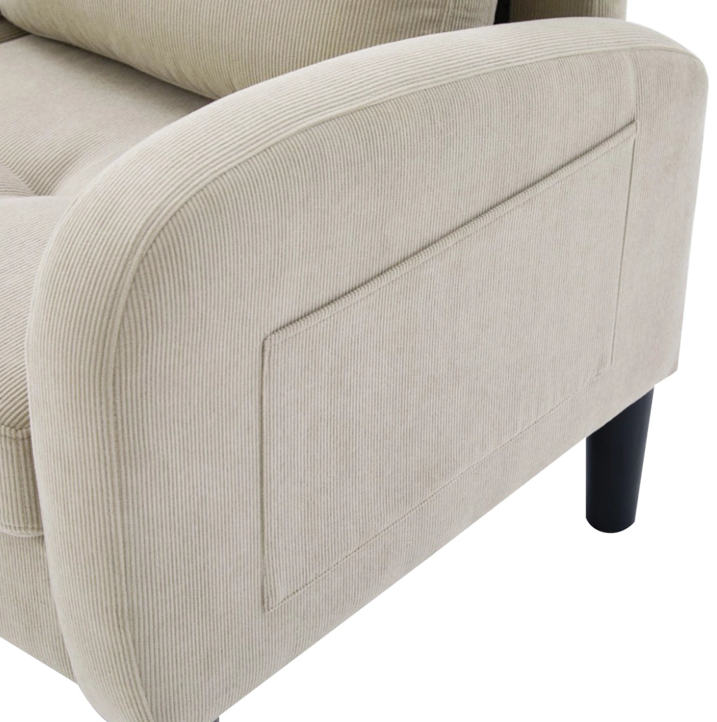 Divano angolare con chaise longue 166x118x77 cm; modulare; in corda; marrone grigio