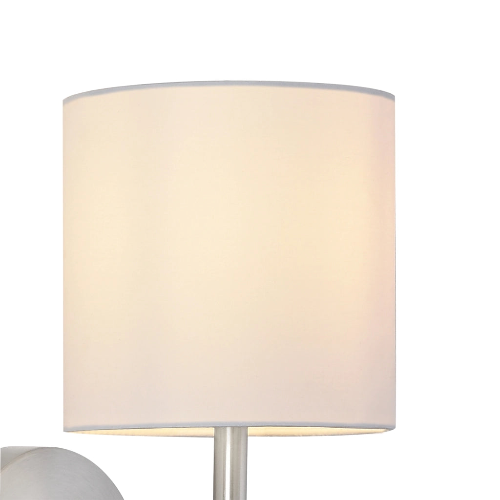 Set Winsford di 3 Applique per Interni Paralume Cilindrico in Tessuto Bianco lux.pro