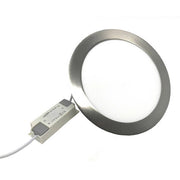 Trade Shop - Pannello Led Incasso Silver Tondo Slim 6w P105aa Plafoniera Luce 6500k 3000k 4000k - -bianco Caldo      -