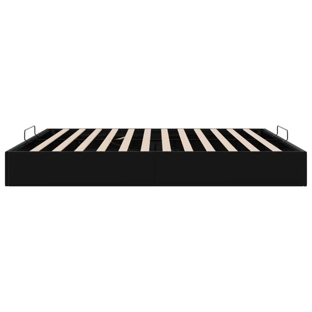 Letto ottomano Nero King size Velluto 3403078