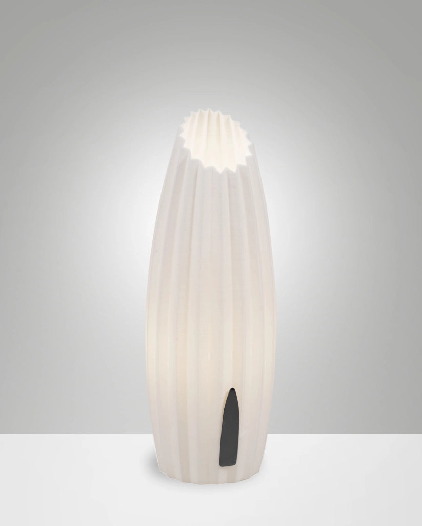 Lampada da Tavolo Nadine in Metallo e Plastica Vegetale, Luce Bianco 10W G9, Regolazione al Tocco, IP20, H30cm - Design Moderno Sostenibile