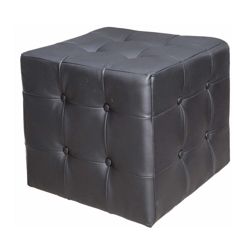 Pouf BOTO (nero, Pelle artificiale)
