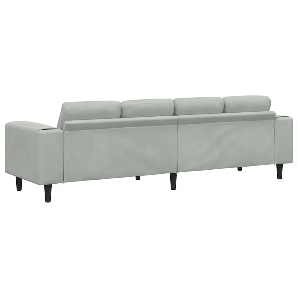 Divano per Soggiorno-Sofa da Soggiorno-Divanetto Grigio chiaro 250 x 77 x 76 cm