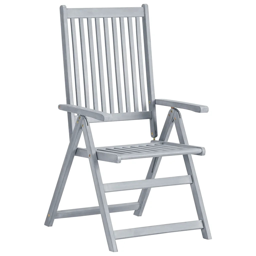 Sedie da Giardino Reclinabili 6 pz con Cuscini Massello Acacia cod mxl 47457