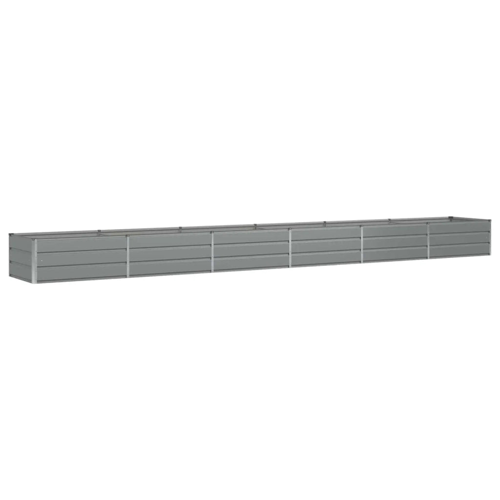 Fioriera Grigio chiaro 600 x 80 x 45 cm Acciaio 42018149