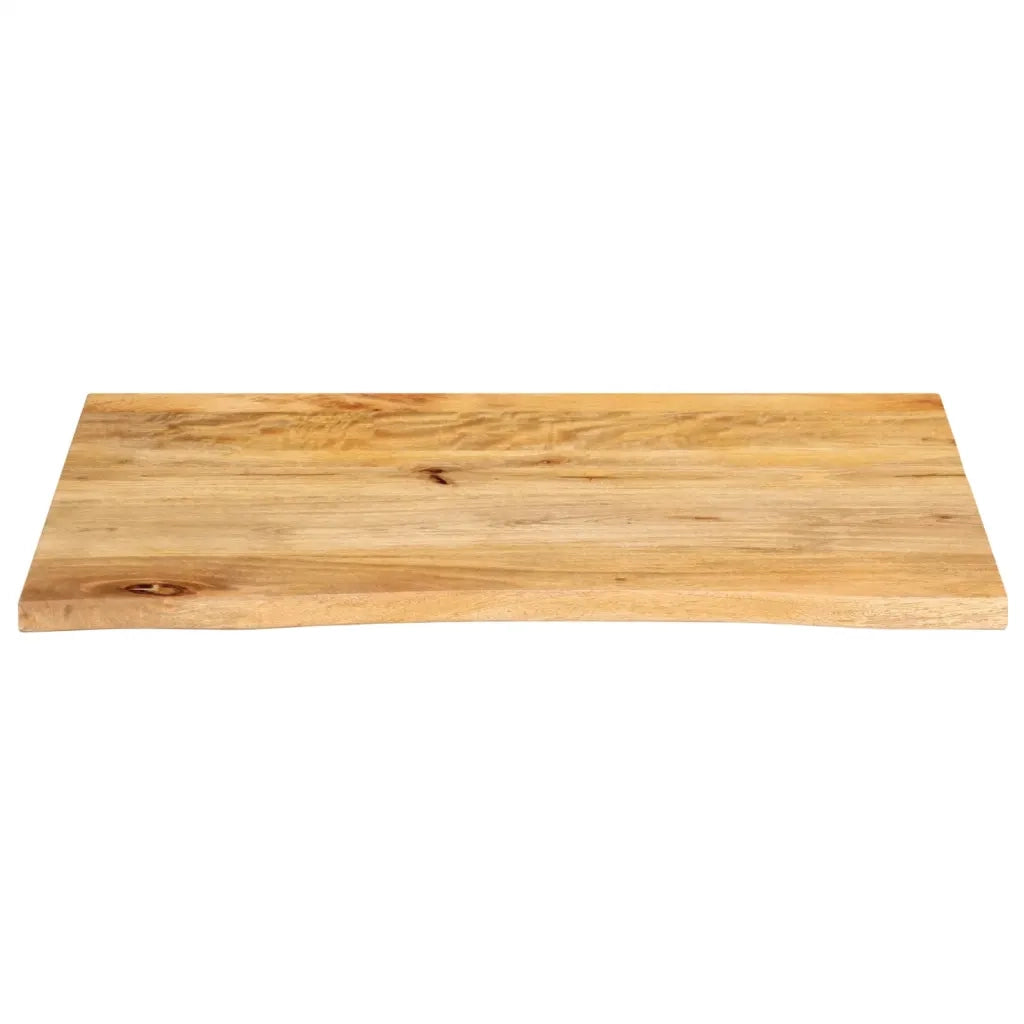 vidaXL Piano Tavolo Bordi Vivi 70x60x3,8 cm in Legno Massello di Mango