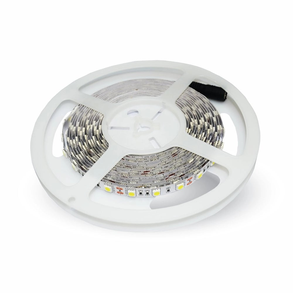 Striscia Strip LED SMD5050 10,8W/mt 5mt 60 LED/mt 12V 4000K IP20