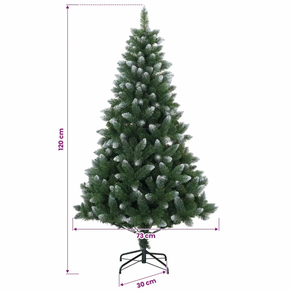 Albero di Natale artificiale 120 cm 150 LED Bianco caldo 3461315