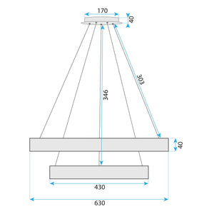 Lampada Led G045-2cp Gold