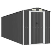 Casetta da giardino cabina ripostiglio casetta da esterno robusta casetta per attrezzi 192 x 606 x 223 cm acciaio zincato antracite 02_0022201