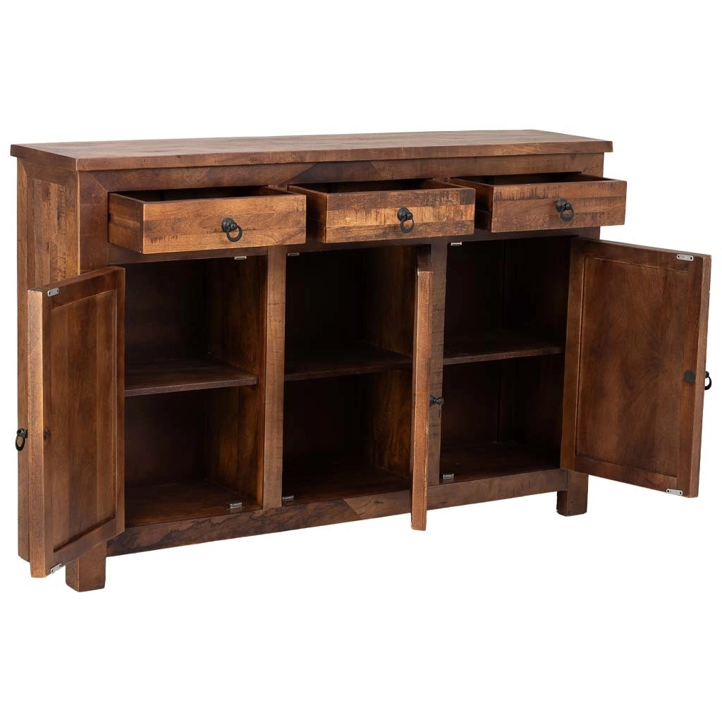 Credenza in legno naturale 155x36x102