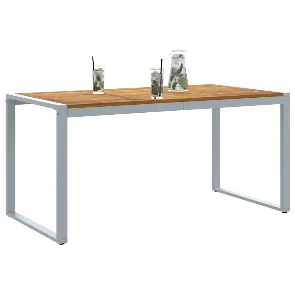 Tavolo da Giardino Grigio 160 x 80 x 75 cm 4010603