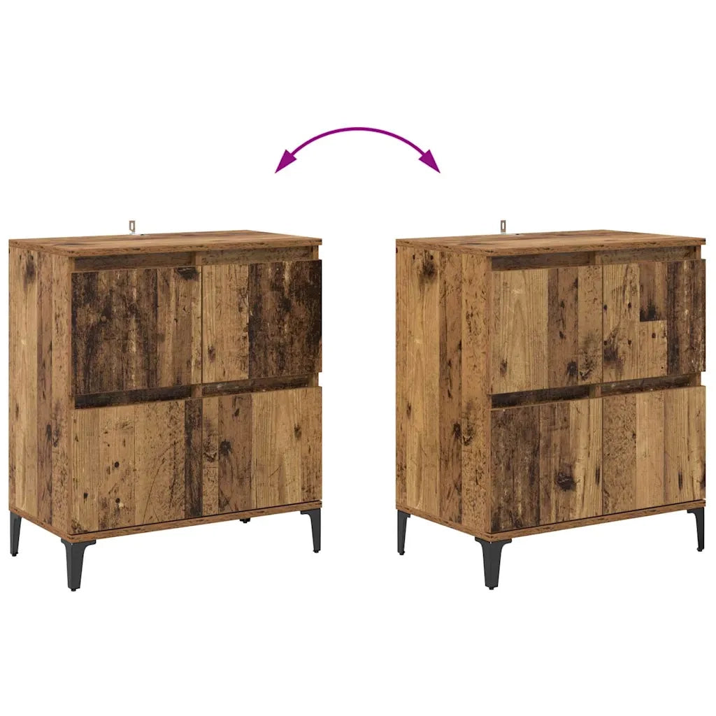 Sideboards 3 pcs Legno vecchio 60 x 35 x 70 cm