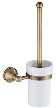 Sostegno per spazzolino da bagno in bronzo antico con finitura dorata - Elegante e funzionale per installazione a parete
