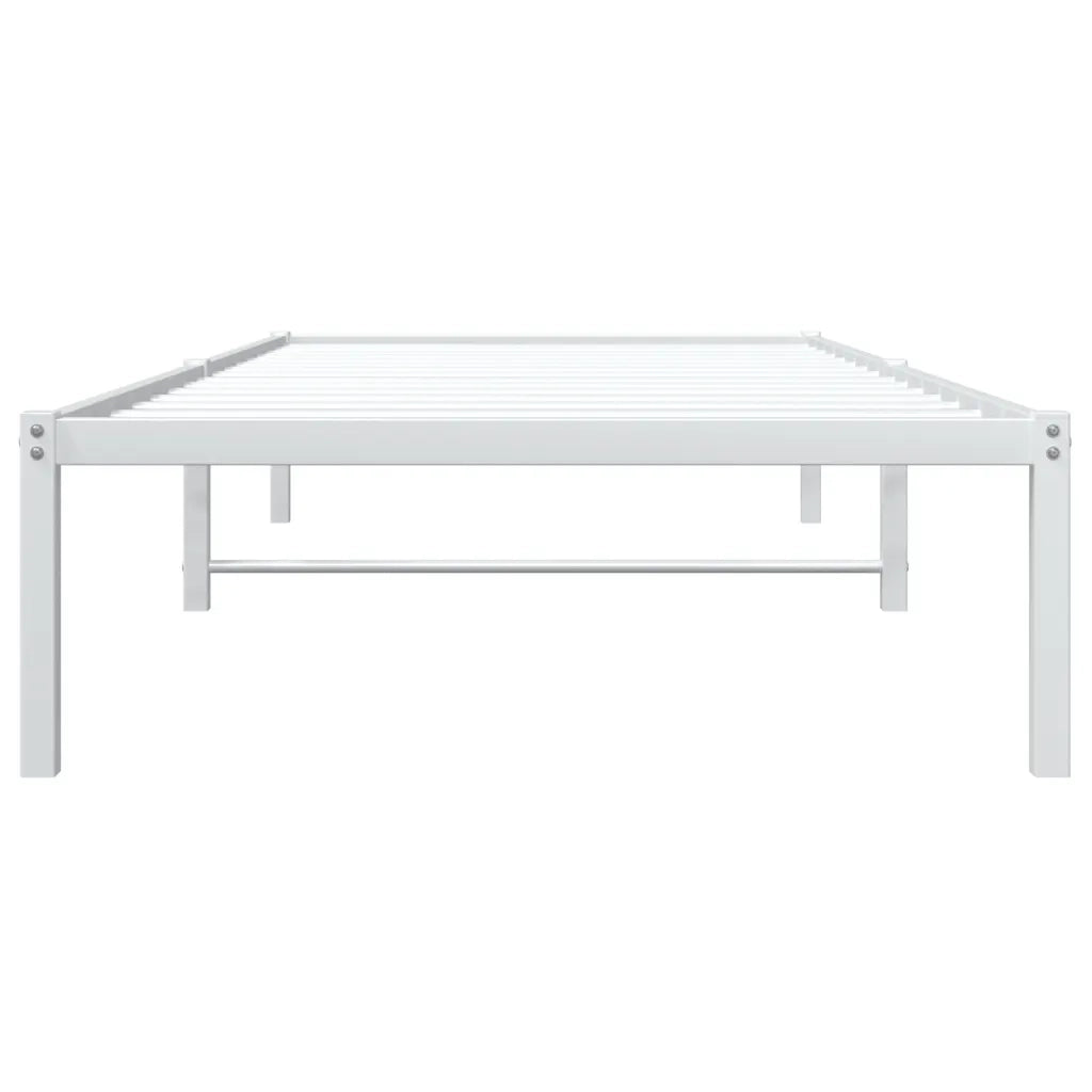 Giroletto-Struttura Letto in Metallo Bianco 90x190 cm