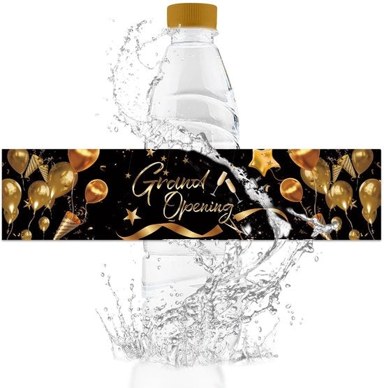 Etichette per acqua 50 pezzi - Etichette acqua impermeabili - Etichette per bottiglie - Accessori decorativi - Etichette per cerimonia di apertura - Materiale di alta qualità - Etichette per acqua