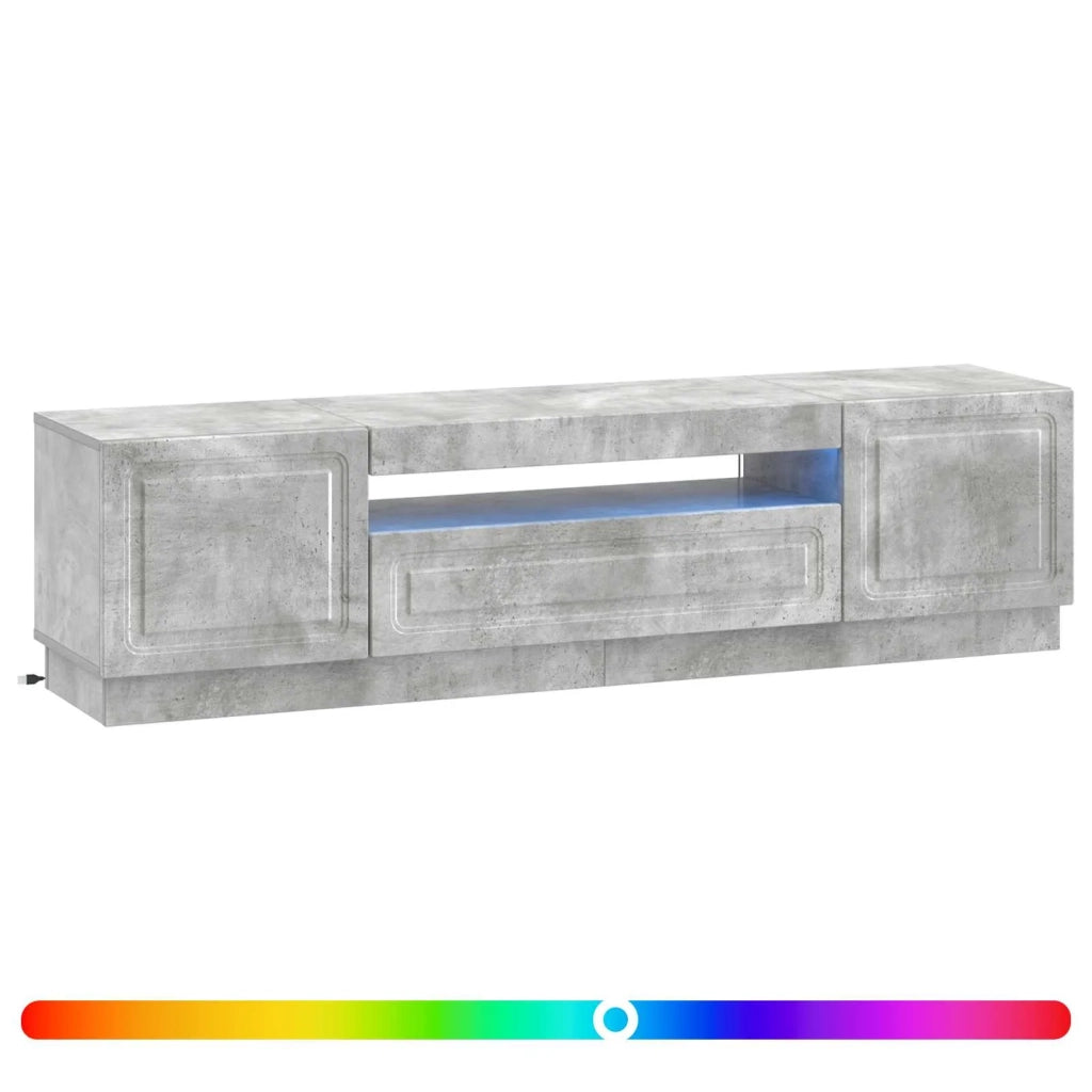 Mobile TV LED Grigio Cemento Legno ingegnerizzato 897788