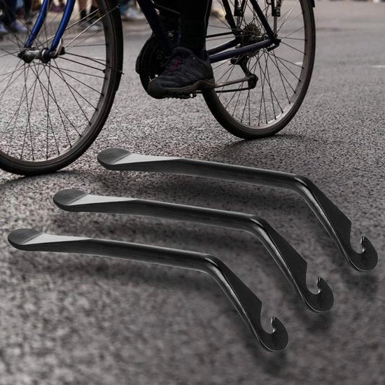 Lepels in Acciaio di Carbonio di Alta Densità - Strumento di Riparazione per Pneumatici da Bicicletta Sostenibile e Portatile - Kit di Riparazione per Pneumatici da Bicicletta di Alta Qualità.