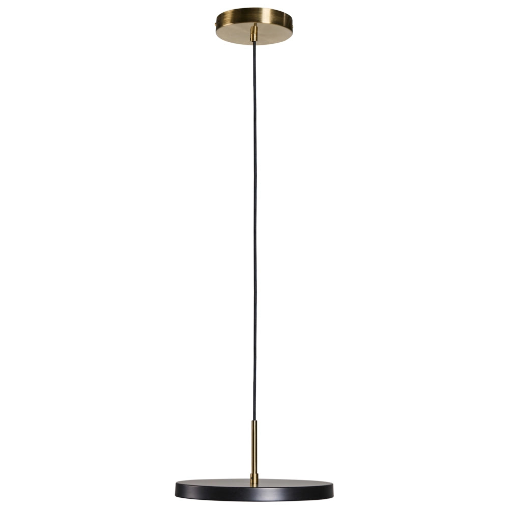 Lampadario a LED in acciaio nero stile moderno, per ufficio e sala da pranzo