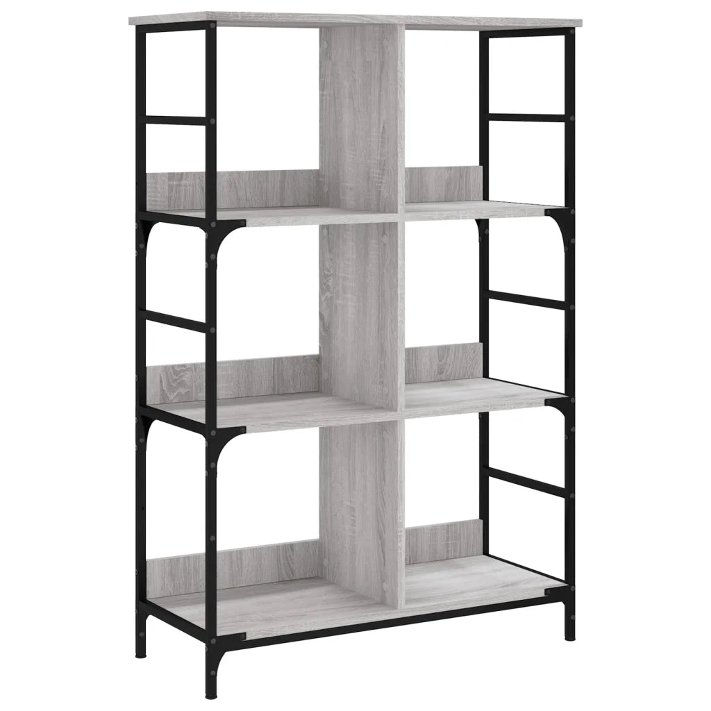 Libreria Grigio Sonoma 78,5x33x117,5 cm in Legno Multistratocod mxl 107029