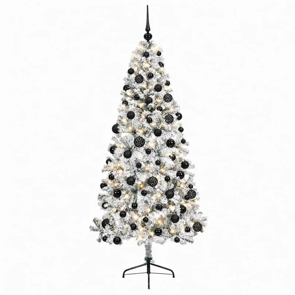 Albero di Natale artificiale con palline 210 cm 300 LED 3460893