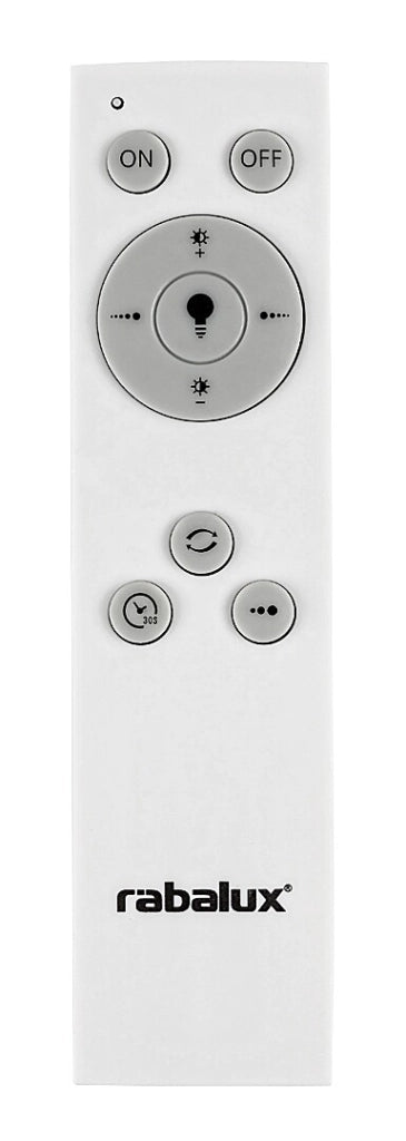 Plafoniera LED quadrata 44cm 72W telecomando cromata Rabalux