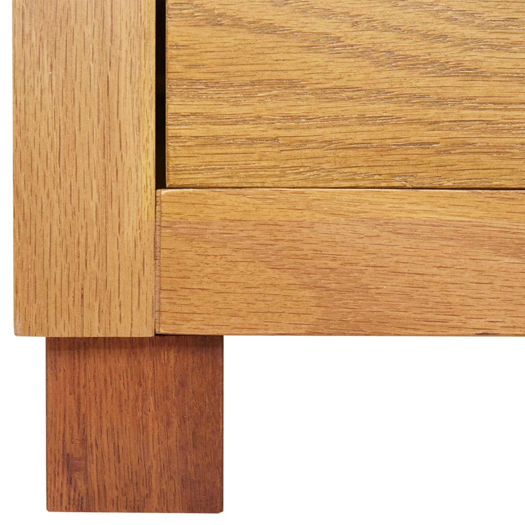 Armadio rettangolare con 4 cassetti pratico spazio di archiviazione per camera da letto o soggiorno 80 x 35 x 95 cm legno marrone 02_0058221