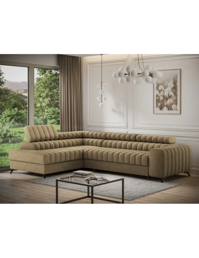 Divano ad angolo collezione KANEDOJO colore Marrone