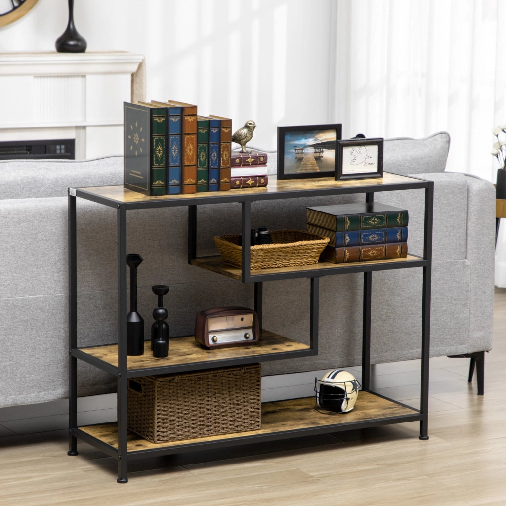 Tavolo console ¨C Zephmum ¨C Legno effetto rovere 99.6x33.6x74 cm