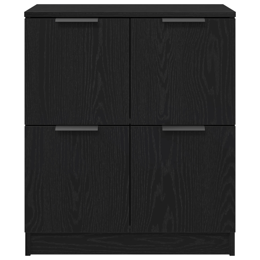 Sideboard in Faggio Nero - 60 x 30 x 70 cm - Realizzato in Legno Ingegnerizzato