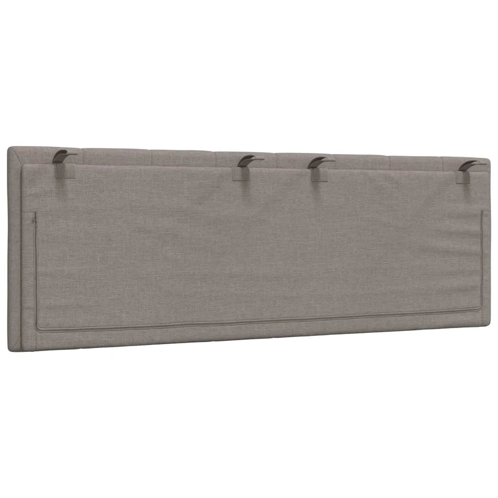 Cuscino Testiera-Cuscino per Testiera Hanko Tortora 140 cm in Tessuto