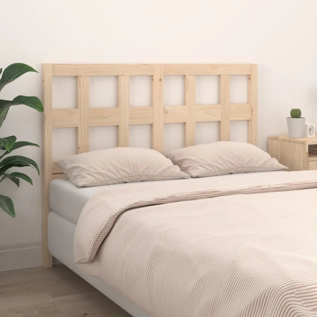 Testiera Letto-Testata-Testiera Decorativa 125,5x4x100cm in Legno Massello di Pino