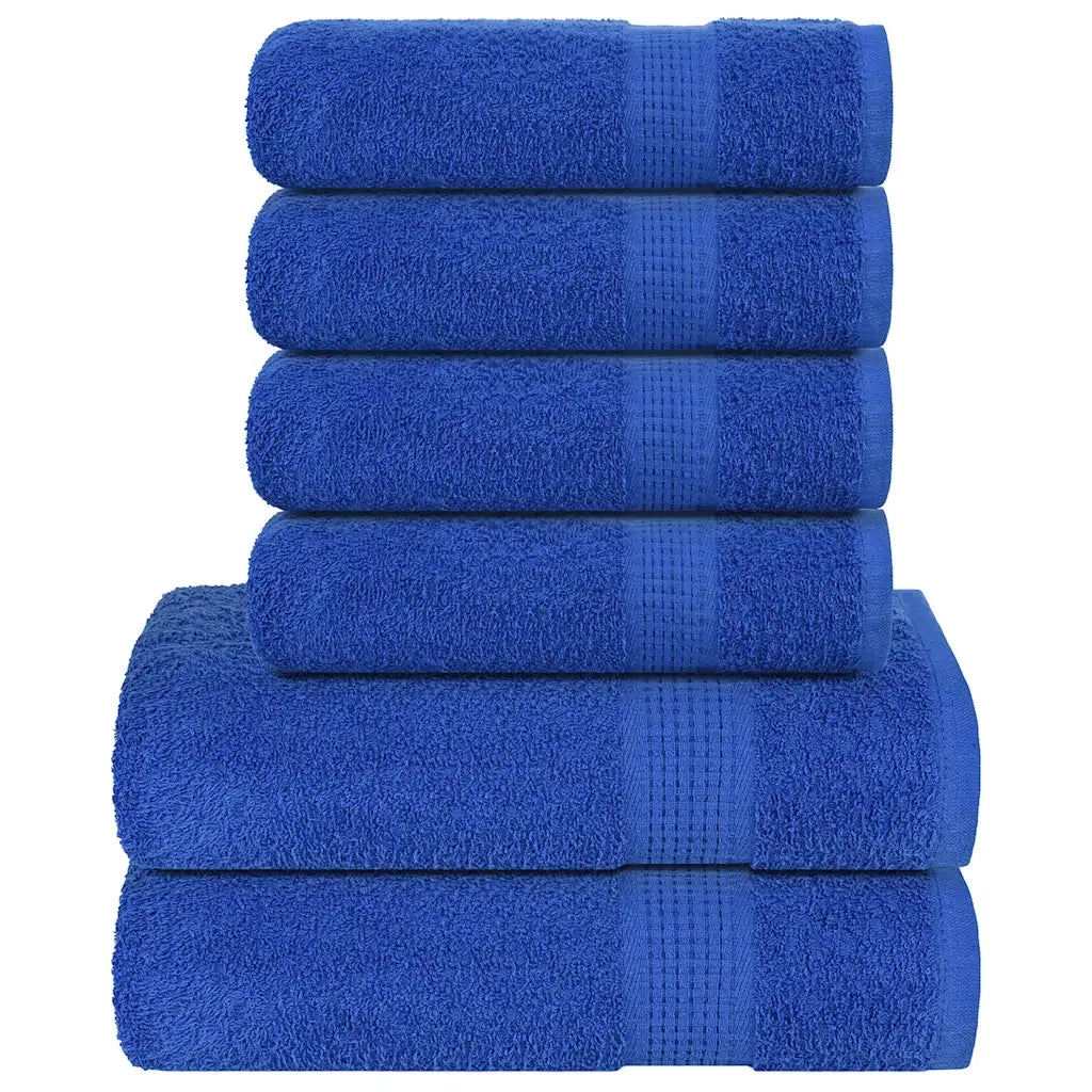 Set Asciugamani 8 pz Blu 360 gsm 100% Cotone